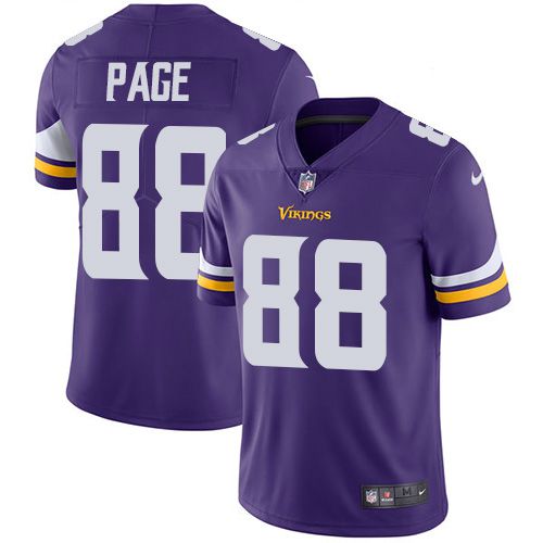Men Minnesota Vikings 88 Alan Page Nike Purple Limited NFL Jersey